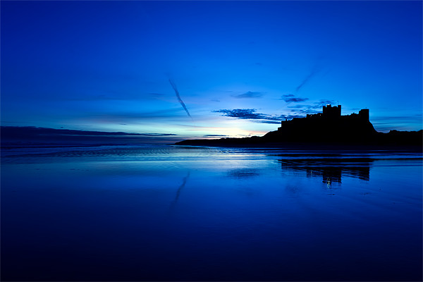 Blue Bamburgh Picture Board by Kevin Tate