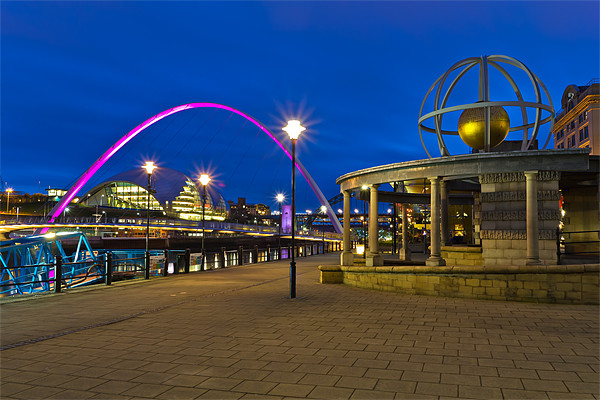 Newcastle Quayside from the Swirle Pavilion. Picture Board by Kevin Tate
