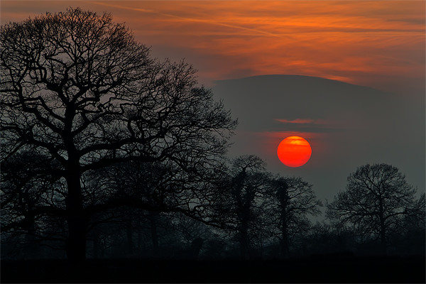 Yorkshire Spring Sunset. Picture Board by Kevin Tate