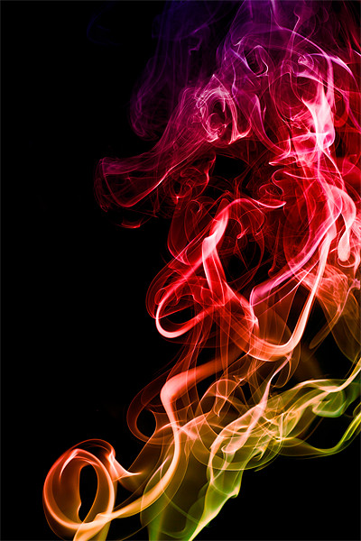 Smoke swirl2 Picture Board by Kevin Tate