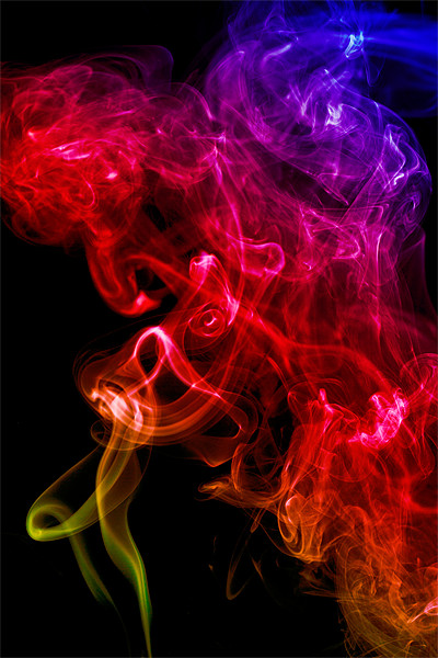 Smoke swirl3 Picture Board by Kevin Tate