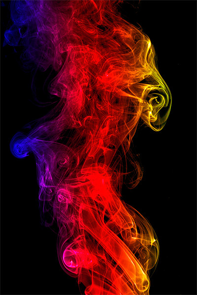 Smoke swirl4 Picture Board by Kevin Tate