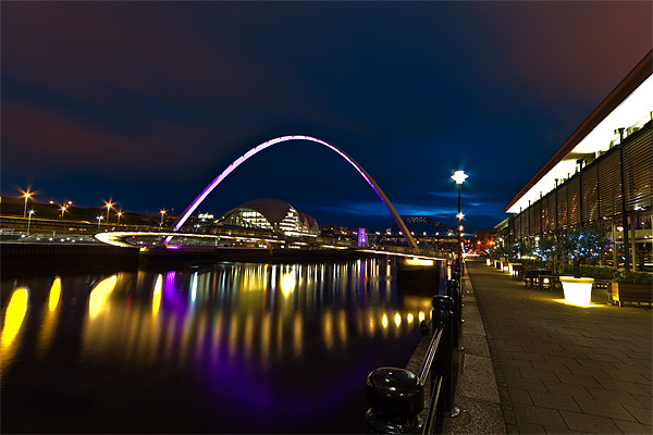 Newcastle Quayside Picture Board by Kevin Tate