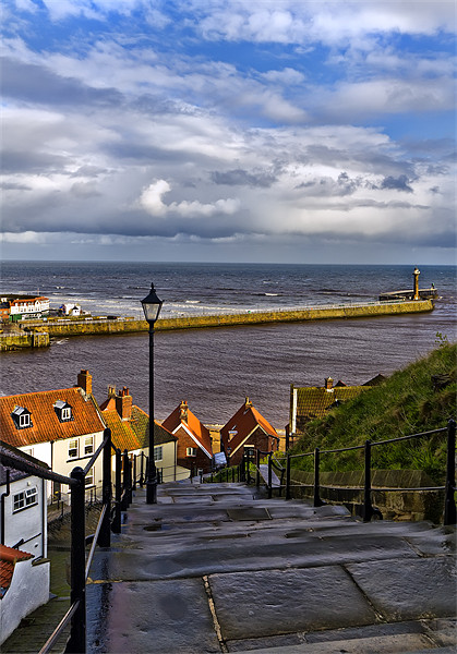 Whitby Steps Picture Board by Kevin Tate