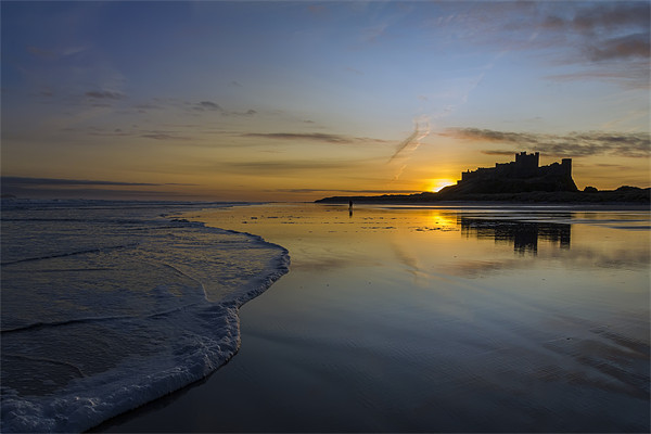 Bamburgh Castle Picture Board by Kevin Tate