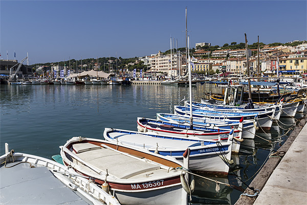 Cassis harbour Picture Board by Kevin Tate