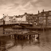 Buy canvas prints of Whitby Swing Bridge by Kevin Tate