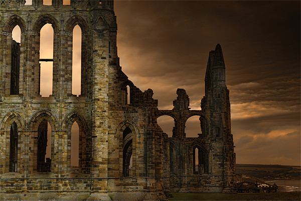Whitby Abbey Picture Board by Kevin Tate