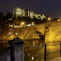 Buy canvas prints of Durham Castle at Night by Kevin Tate