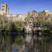Buy canvas prints of Cathedral and fulling mill by Kevin Tate