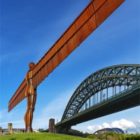 Buy canvas prints of Angel of the North Montage by Kevin Tate