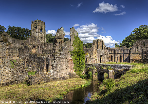 Fountains Abbey Picture Board by Kevin Tate