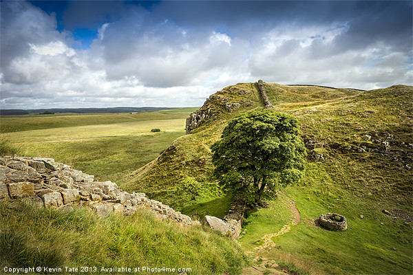 Sycamore Gap, Hadrians Wall Picture Board by Kevin Tate