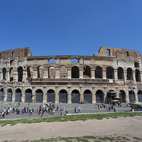 Buy canvas prints of The Roman Colosseum by Kevin Tate
