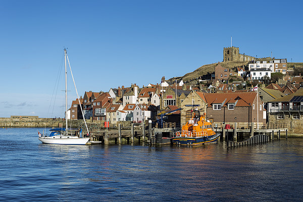 Whitby Harbour Picture Board by Kevin Tate