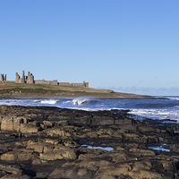 Buy canvas prints of Dunstanburgh Castle by Kevin Tate