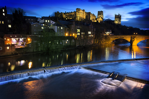 Durham at Night Picture Board by Kevin Tate