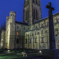 Buy canvas prints of Durham Cathedral at sunset by Kevin Tate