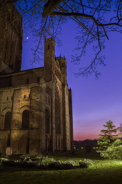 Durham Cathderal early night sky Picture Board by Kevin Tate