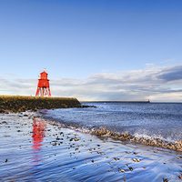 Buy canvas prints of South Shields Groyne by Kevin Tate