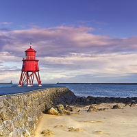 Buy canvas prints of South Shields Groyne by Kevin Tate