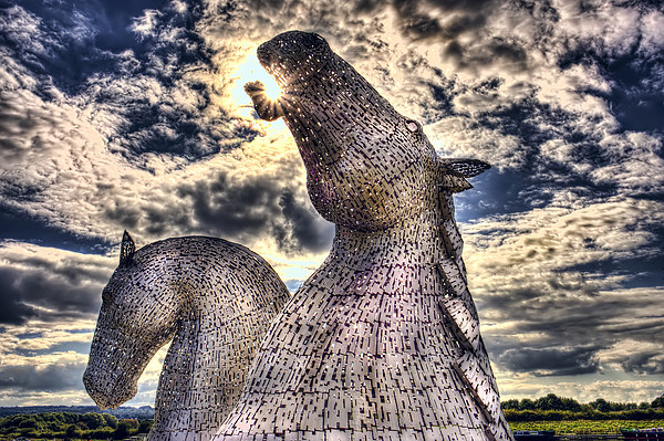Falkirk Kelpies Picture Board by Kevin Tate