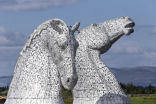 The Falkirk Kelpies Picture Board by Kevin Tate