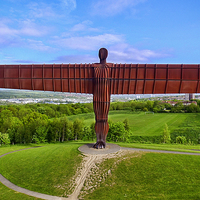 Buy canvas prints of Angel of the north by Kevin Tate