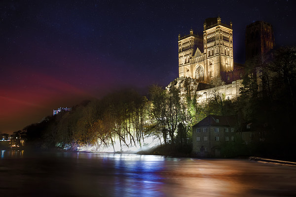 Durham Cathedral Fogscape Picture Board by Kevin Tate