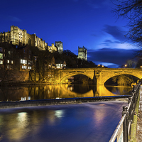Buy canvas prints of Durham at night by Kevin Tate