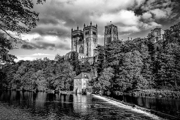 Durham Cathedral B&W Picture Board by Kevin Tate