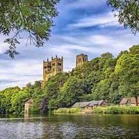 Buy canvas prints of Durham Cathedral in Spring by Kevin Tate