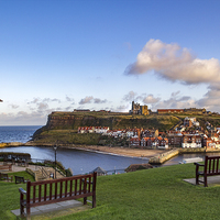 Buy canvas prints of Whitby harbour by Kevin Tate