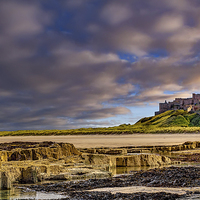 Buy canvas prints of Bamburgh Castle by Kevin Tate