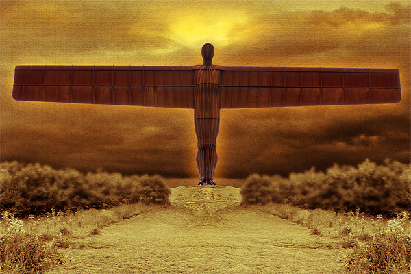 Angel Of The North Picture Board by Kevin Tate