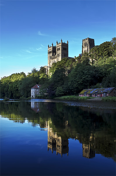 Durham Cathedral Reflection Picture Board by Kevin Tate