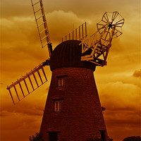 Buy canvas prints of whitburn windmill by Northeast Images