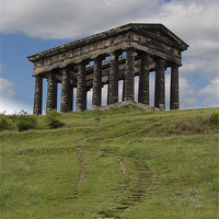 Buy canvas prints of penshaw monument colour. by Northeast Images