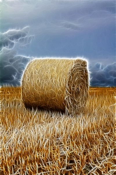 hay bale Framed Print by Northeast Images