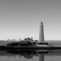 Buy canvas prints of st mary`s lighthouse by Northeast Images