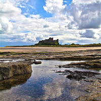 Buy canvas prints of bamburgh castle by Northeast Images
