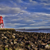 Buy canvas prints of south shields groyne by Northeast Images