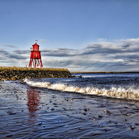 Buy canvas prints of south shields groyne by Northeast Images