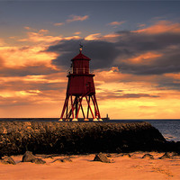 Buy canvas prints of south shields sunrise by Northeast Images