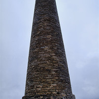 Buy canvas prints of Blanchland lead mine chimney by Northeast Images