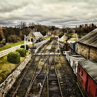 Buy canvas prints of Beamish railway Station by Northeast Images
