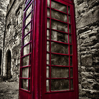Buy canvas prints of phone box by Northeast Images