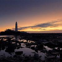 Buy canvas prints of St Marry`s Lighthouse by Northeast Images