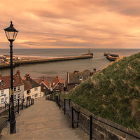 Buy canvas prints of Whitby Steps by Northeast Images