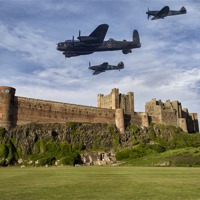 Buy canvas prints of Bamburgh Memorial Flight by Northeast Images